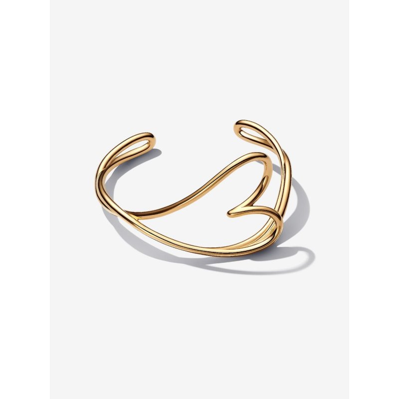 Bracciale Aperto Cuore Linea Sinuosa