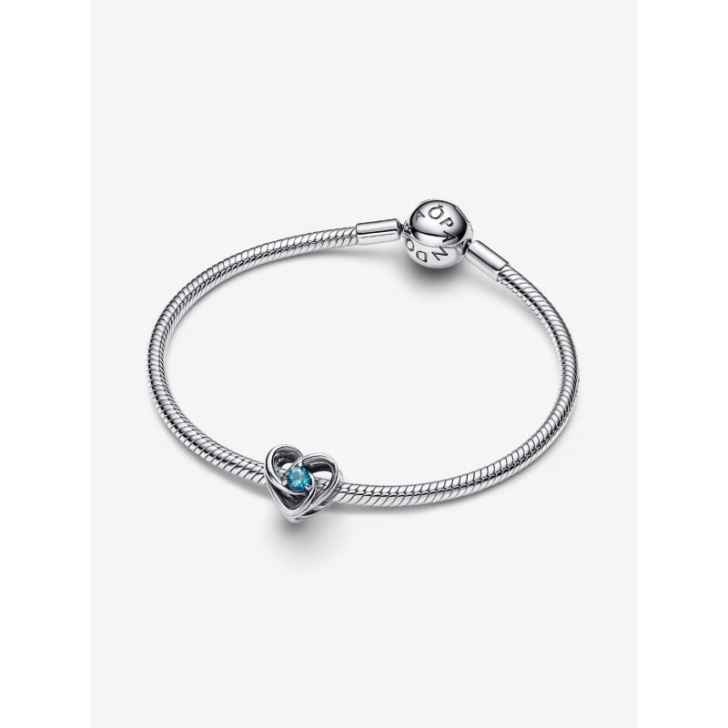 Charm Cuore Eterno Blu