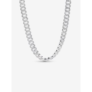 Collana Catena Maglia Cubana Pavè