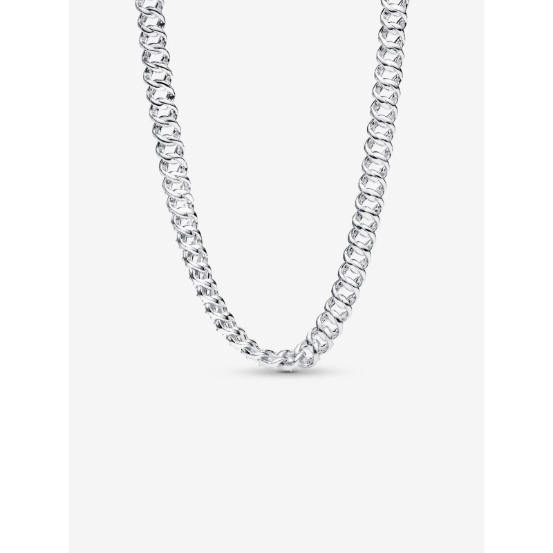 Collana Catena Maglia Cubana Pavè