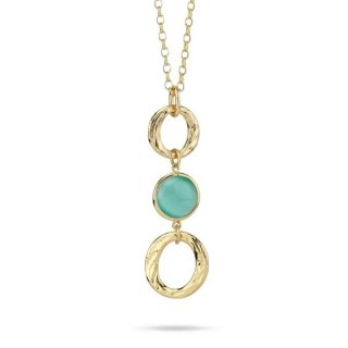 Boccadamo - Collana Oro Giallo - Cristallo Verde