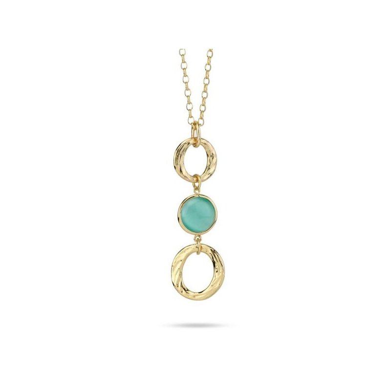 Boccadamo - Collana Oro Giallo - Cristallo Verde