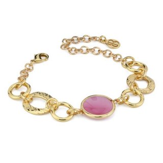 Boccadamo - Bracciale Oro Giallo - Cristallo Rosa
