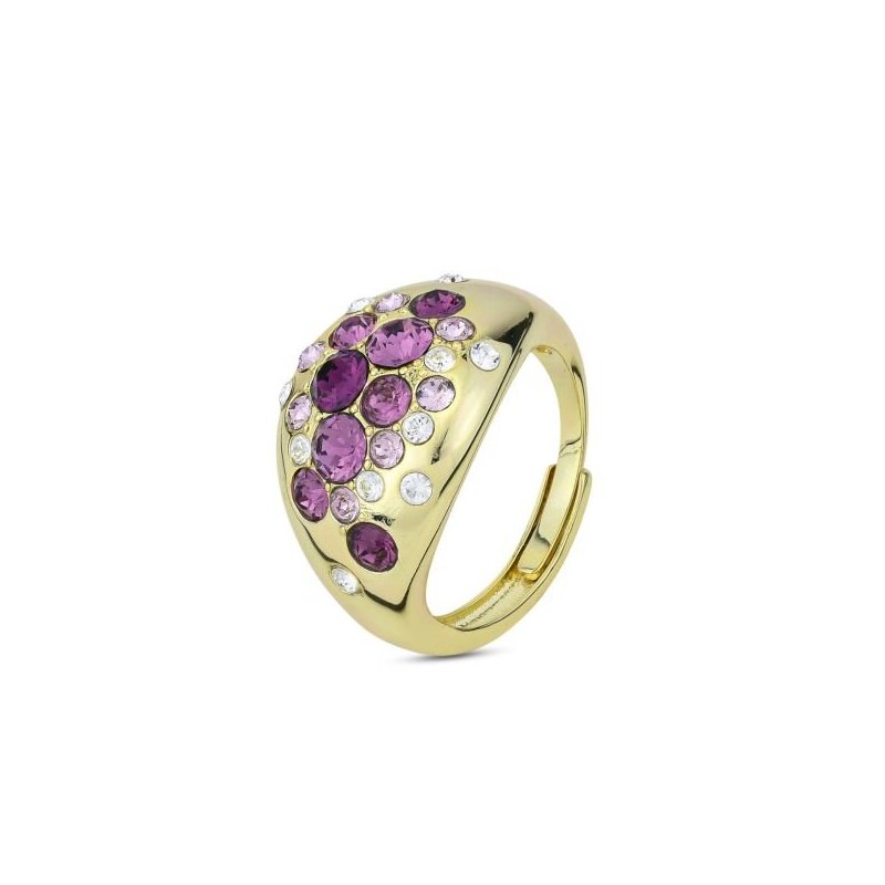 Boccadamo - Anello Xan216Dv - Oro Giallo - Cristalli