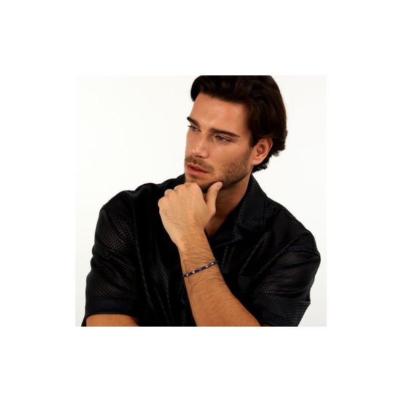 Morellato - Bracciale Pietre Uomo - Acciaio E Blu