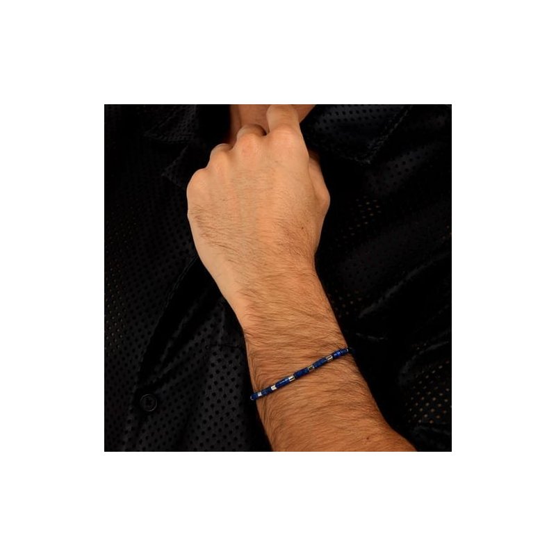 Morellato - Bracciale Pietre Uomo - Acciaio E Blu