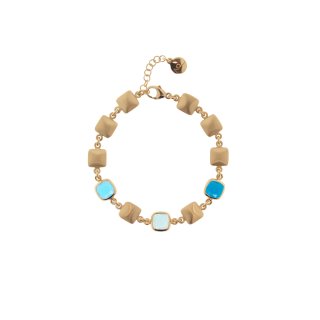 Aquaforte - Bracciale Mignon - Saponette Satinate - Blu