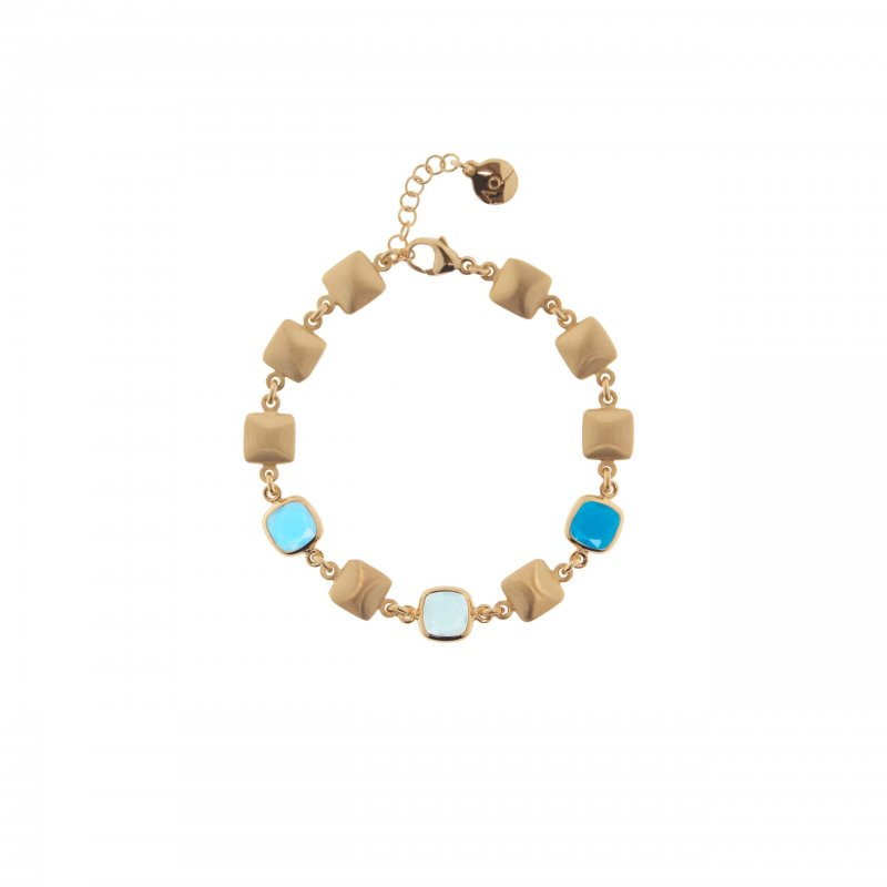 Aquaforte - Bracciale Mignon - Saponette Satinate - Blu
