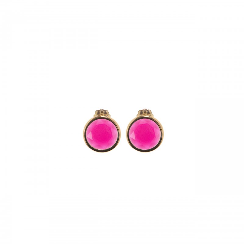Aquaforte - Orecchini Mignon - Pietra Fucsia - Lucidi
