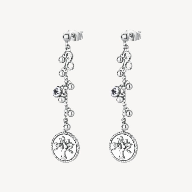 Brosway - Orecchini Chakra Mistici - Acciaio - 50Mm