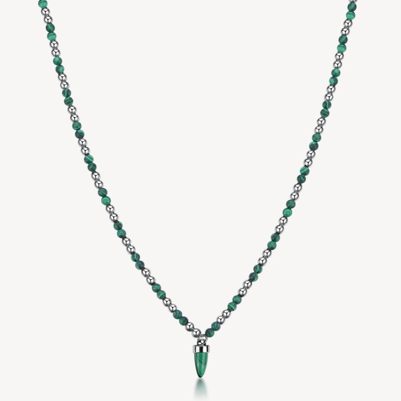 Brosway - Collana Riptide - Acciaio - Malachite