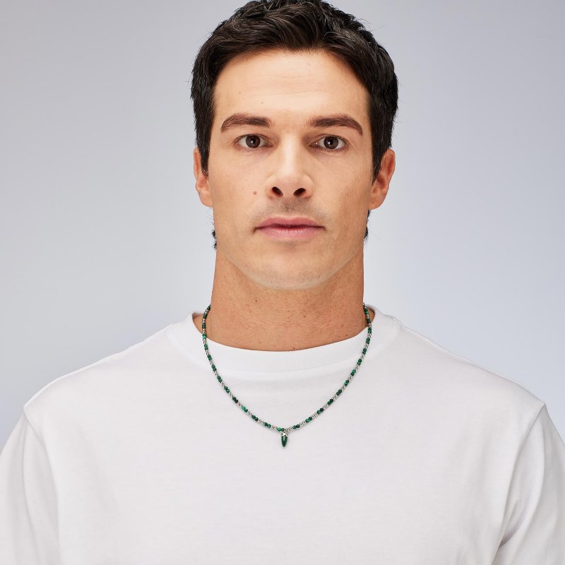 Brosway - Collana Riptide - Acciaio - Malachite