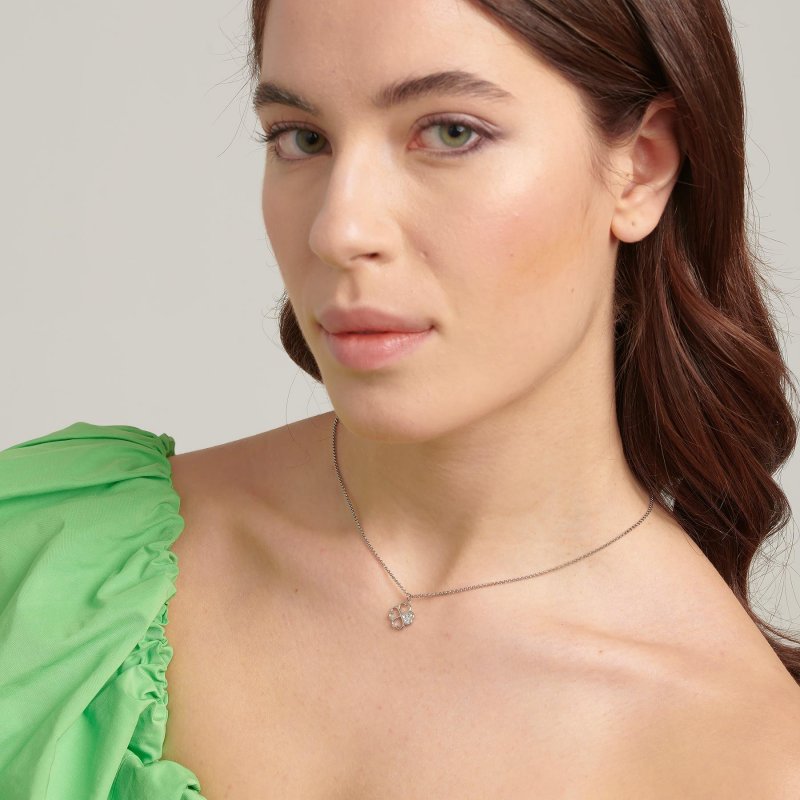 Brosway - Collana Chakra - Acciaio - Quadrifoglio