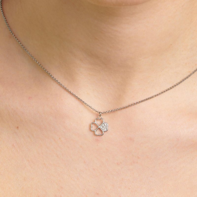 Brosway - Collana Chakra - Acciaio - Quadrifoglio