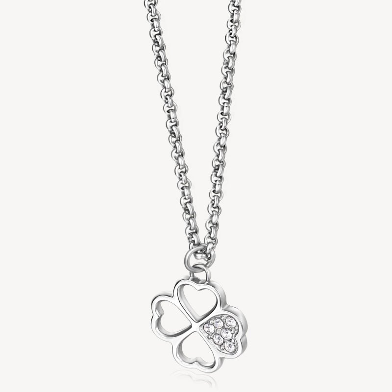 Brosway - Collana Chakra - Acciaio - Quadrifoglio
