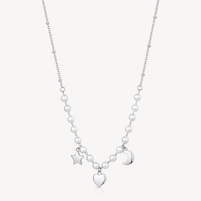 Brosway - Collana Chant - Acciaio - Perle