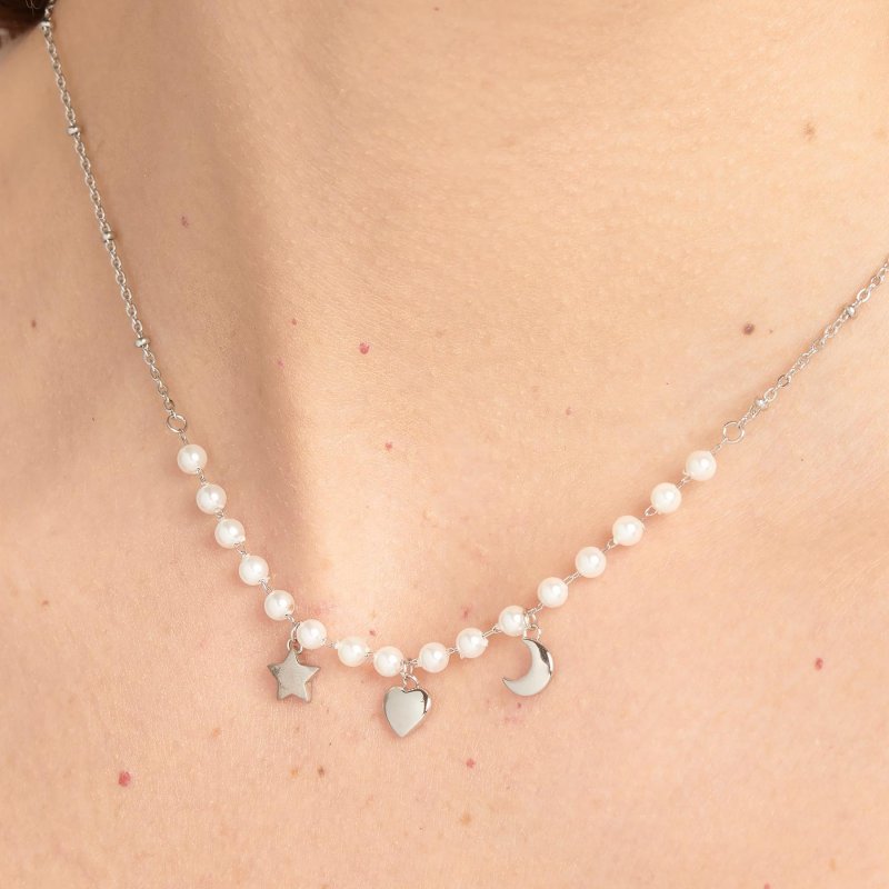 Brosway - Collana Chant - Acciaio - Perle