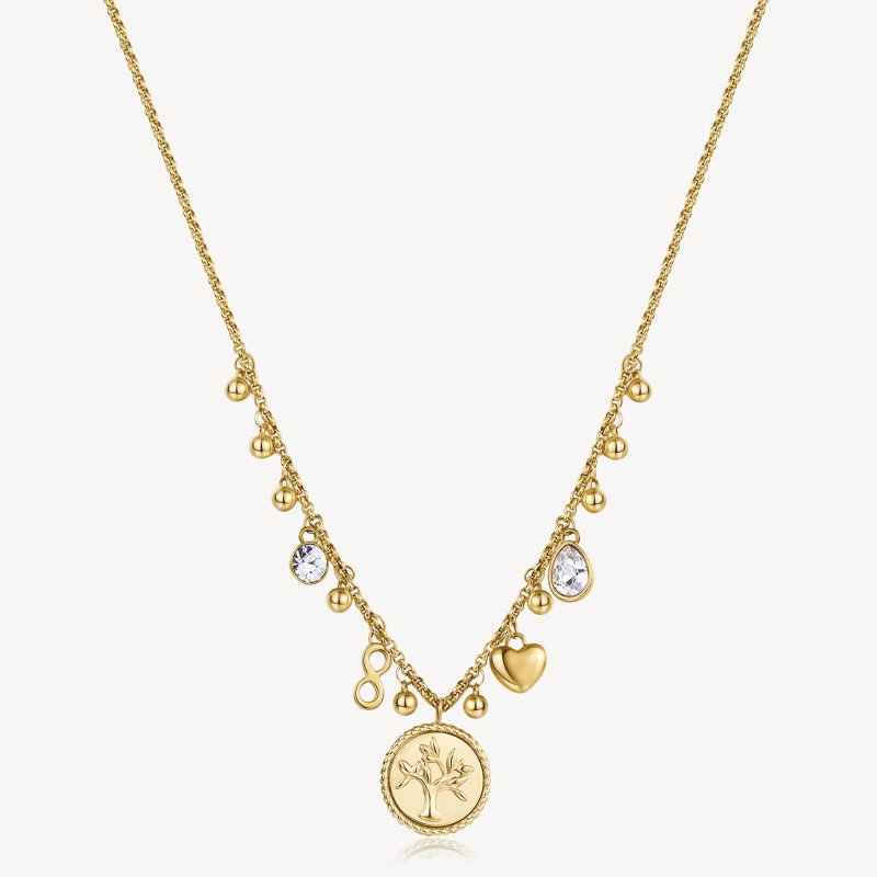 Brosway - Collana Chakra Mistici - Acciaio - Oro