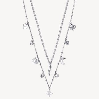Brosway - Collana Chant - Acciaio - Cristalli