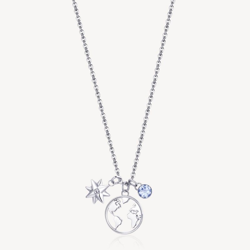 Brosway - Collana Chakra Viaggi - Acciaio - Cristalli