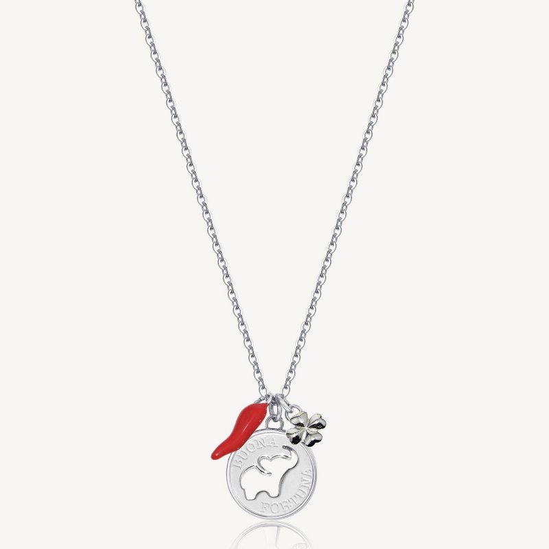 Brosway - Collana Chakra - Acciaio - Quadrifoglio