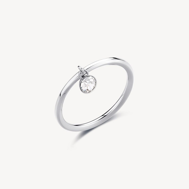 Brosway - Anello Symphonia - Acciaio - Cristallo