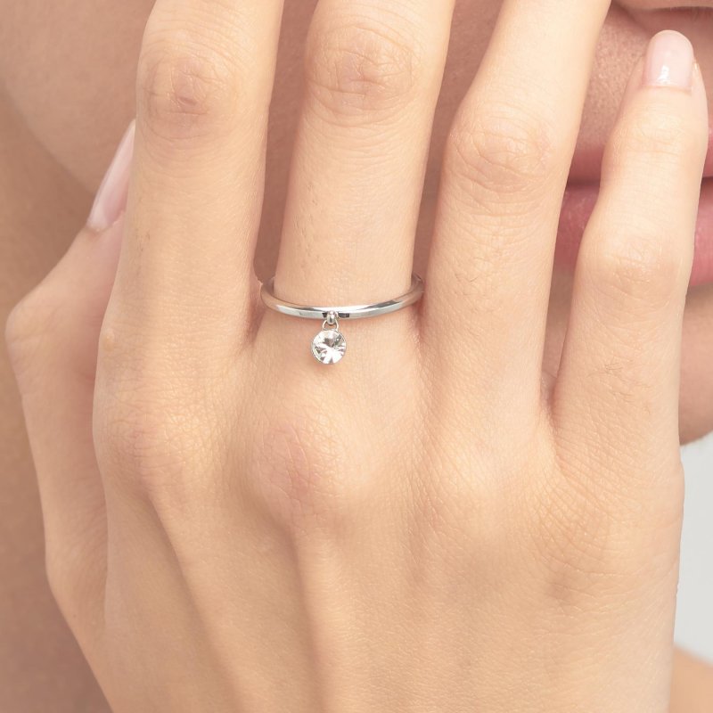 Brosway - Anello Symphonia - Acciaio - Cristallo