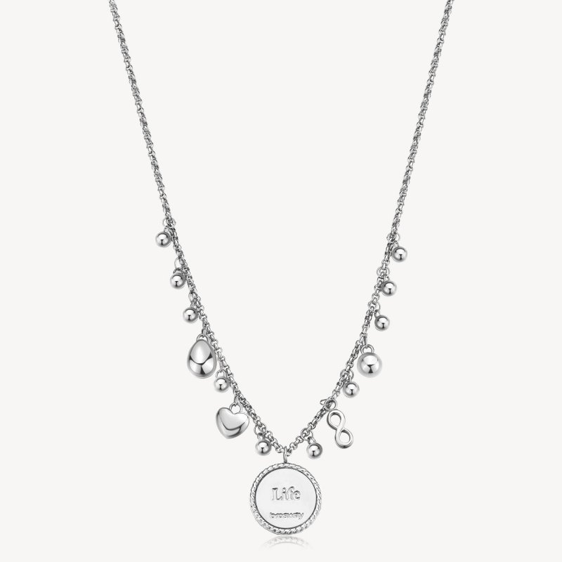 Brosway - Collana Chakra Mistici - Acciaio - Cristalli