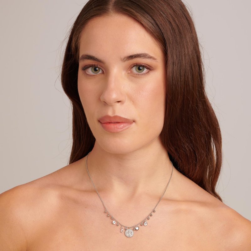 Brosway - Collana Chakra Mistici - Acciaio - Cristalli
