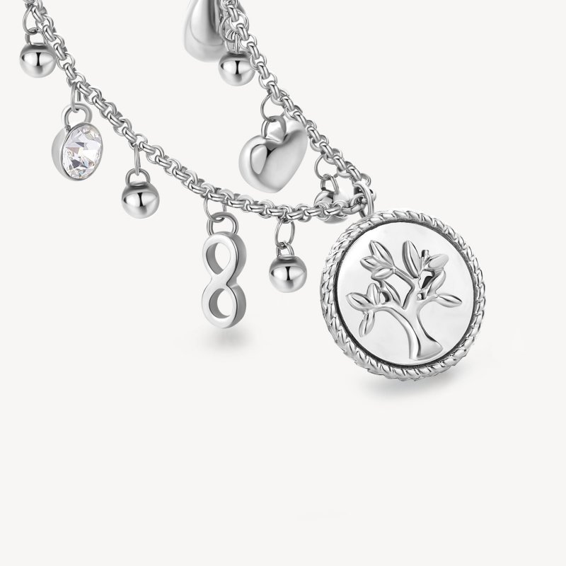 Brosway - Collana Chakra Mistici - Acciaio - Cristalli