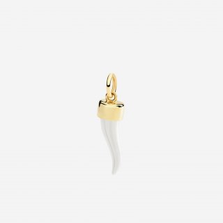 Dodo - Ciondolo Corno - Oro Giallo - Argento