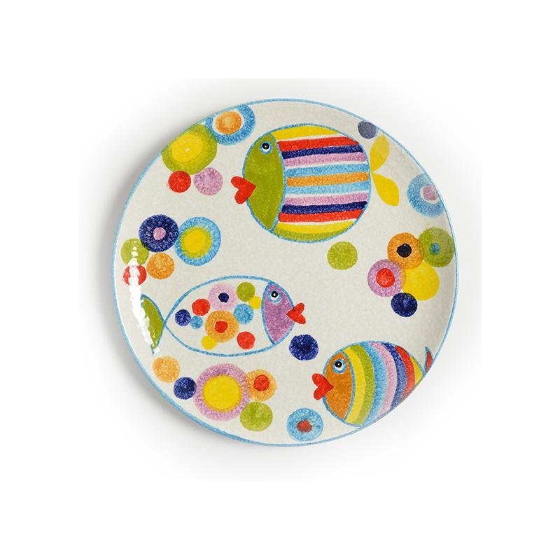 Modigliani - Piatto Tondo Pop Pesci - Ceramica - Cm35