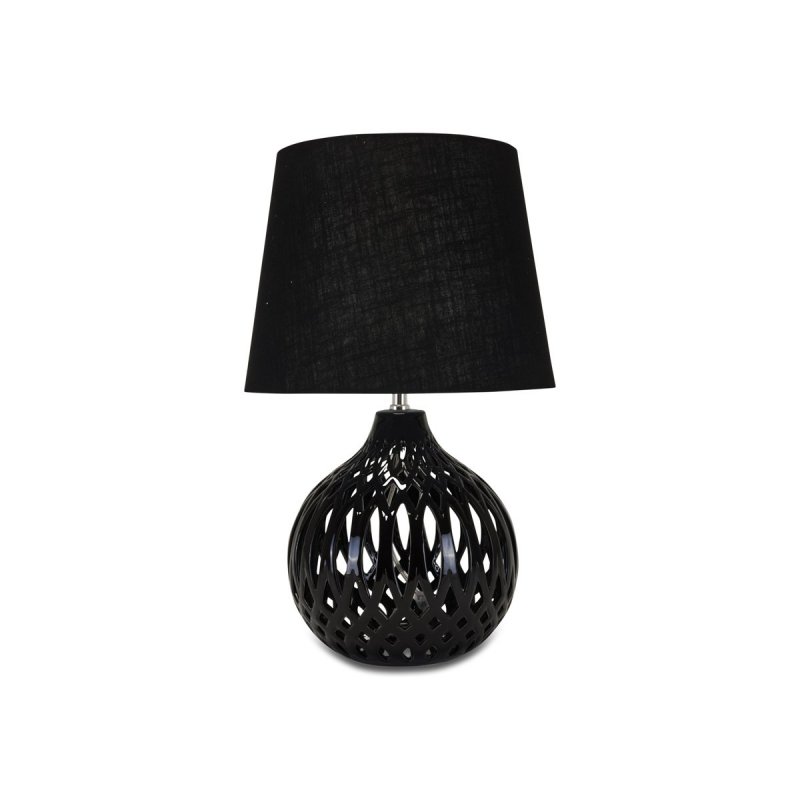 Henriette - Lampada Sferica - Ceramica - Nero