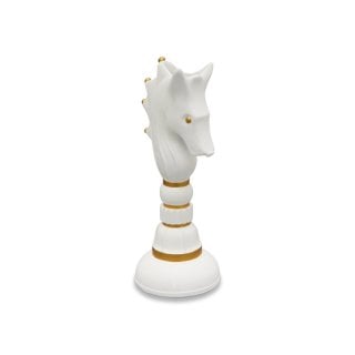 Henriette - Vaso Horse White - Resina - Bianco