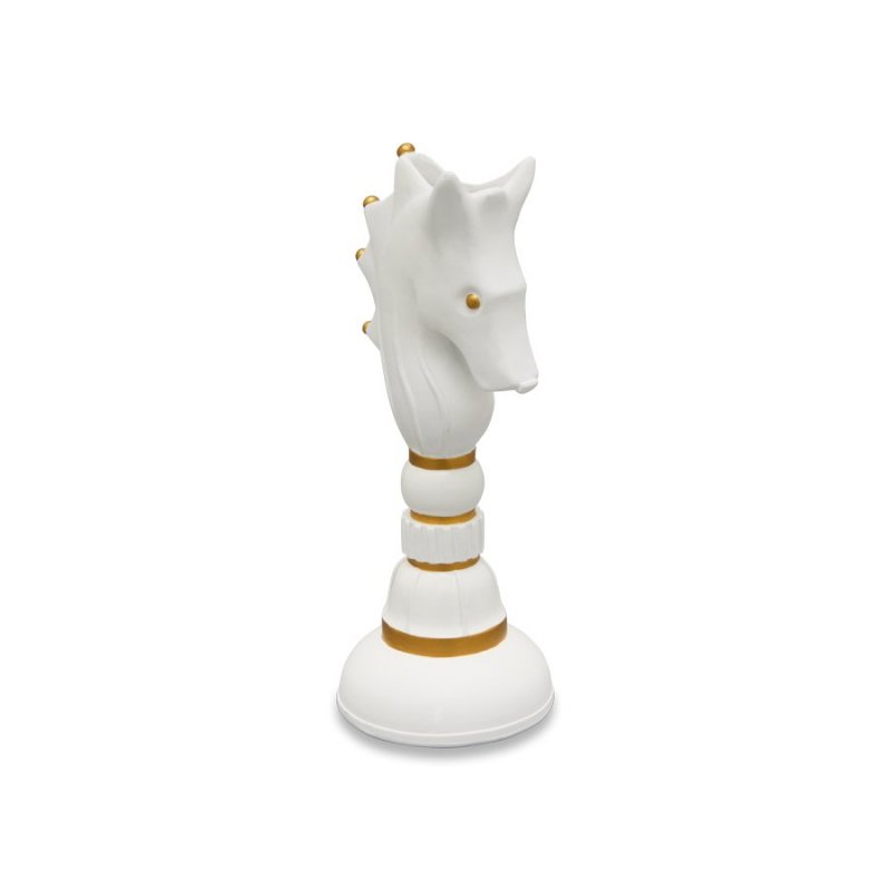Henriette - Vaso Horse White - Resina - Bianco