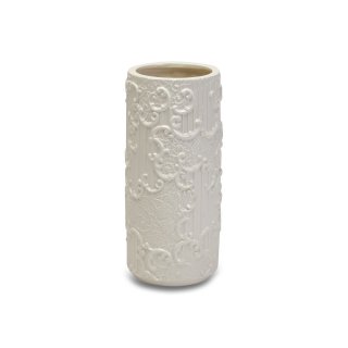Henriette - Vaso Cilindrico - Ceramica - Bianco