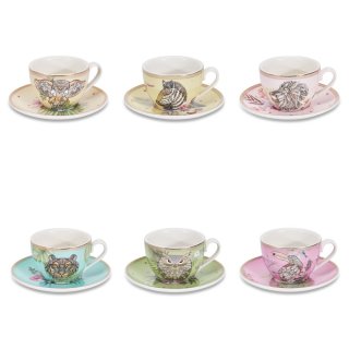 Henriette - Set 6 Tazze Caffe' - Animalier