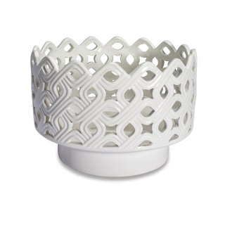 Henriette - Cachepot - Porcellana - Bianco
