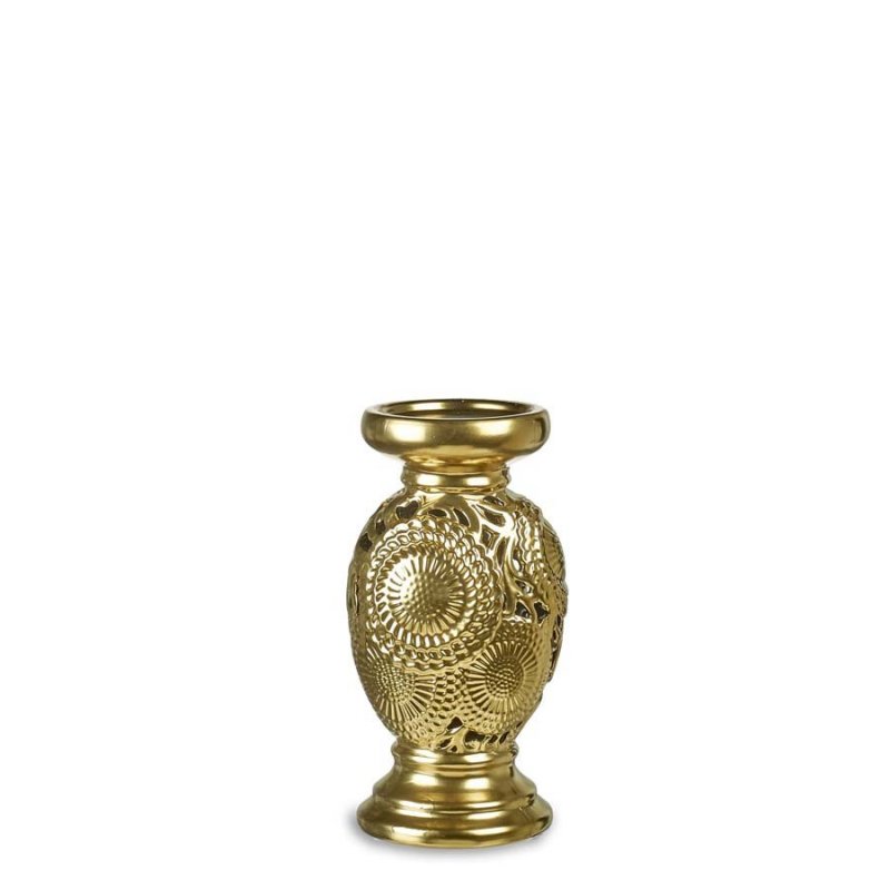 Henriette - Portacandela Oro Matt - Ceramica - Kyoto