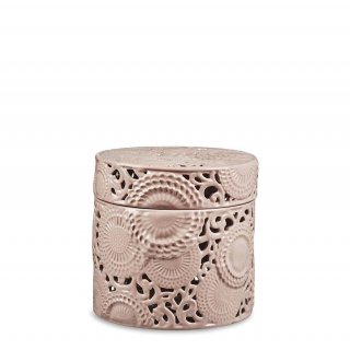 Henriette - Scatola Rotonda - Rosa - Ceramica