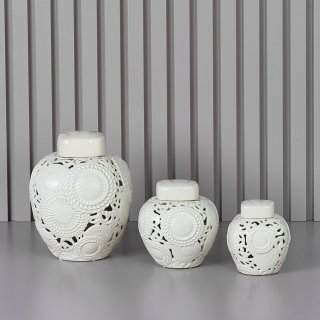 Henriette - Potiche Bianca - Ceramica - Kyoto