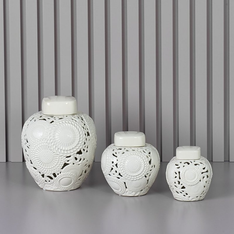 Henriette - Potiche Bianca - Ceramica - Kyoto
