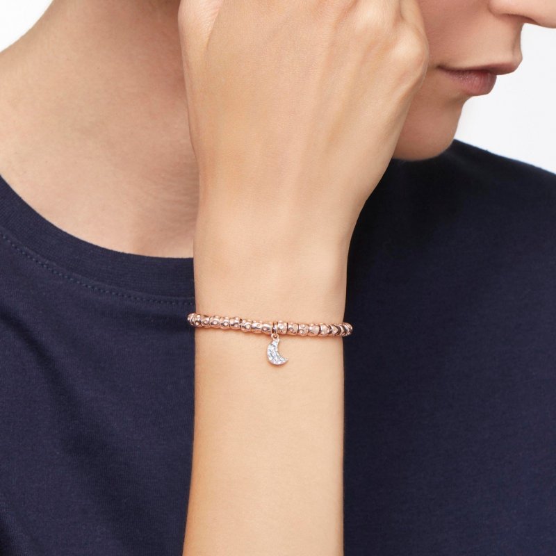 Dodo - Bracciale Granelli - Oro Rosa - Argento