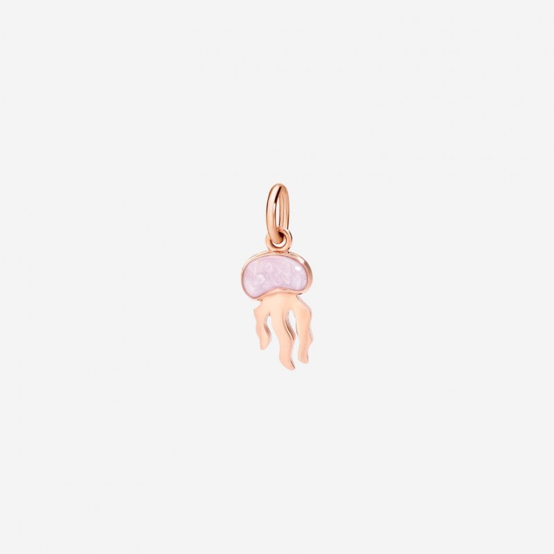 Dodo - Ciondolo Medusa - Oro Rosa - Smalto