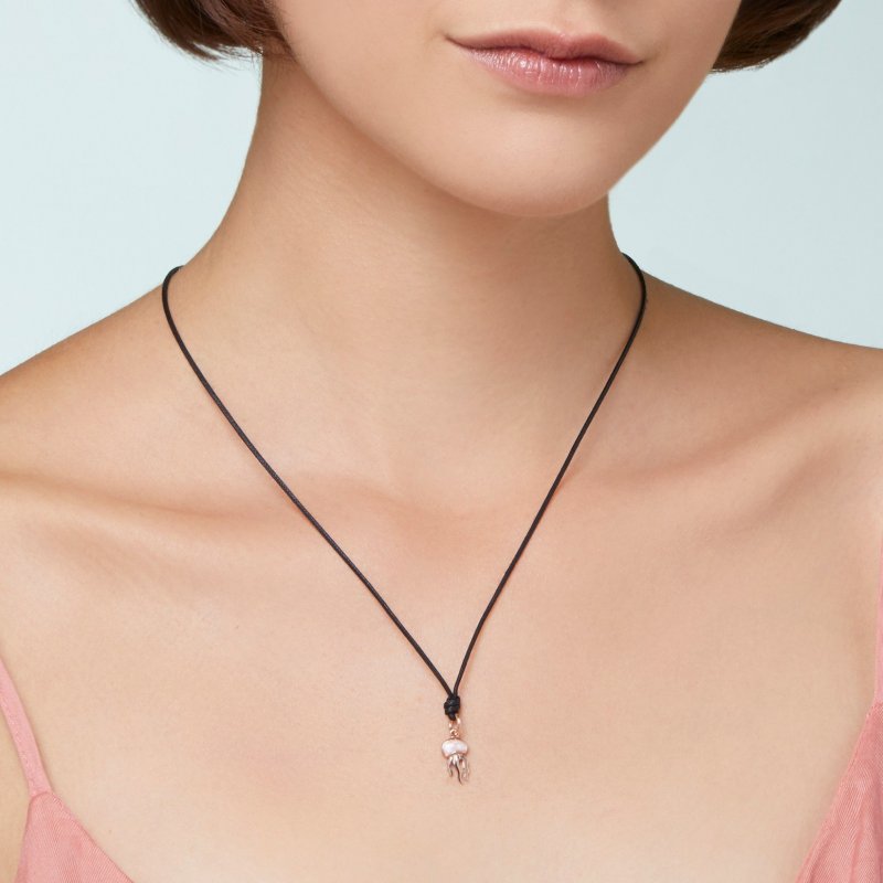 Dodo - Ciondolo Medusa - Oro Rosa - Smalto