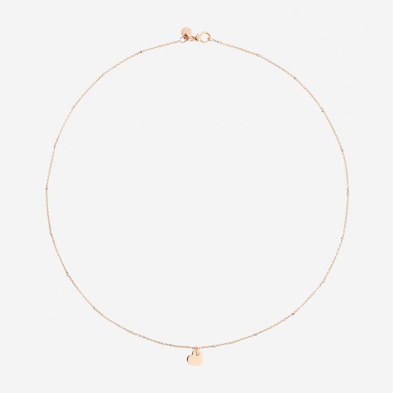 Dodo - Collana Mini Cuore - Oro Rosa 9K