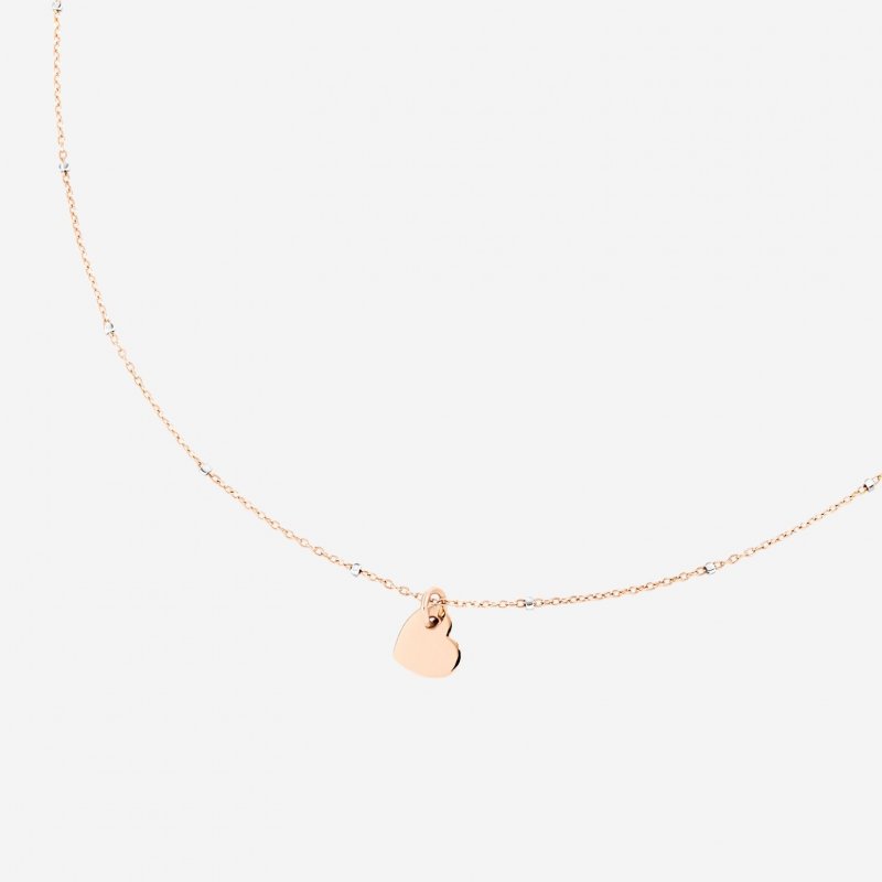 Dodo - Collana Mini Cuore - Oro Rosa 9K