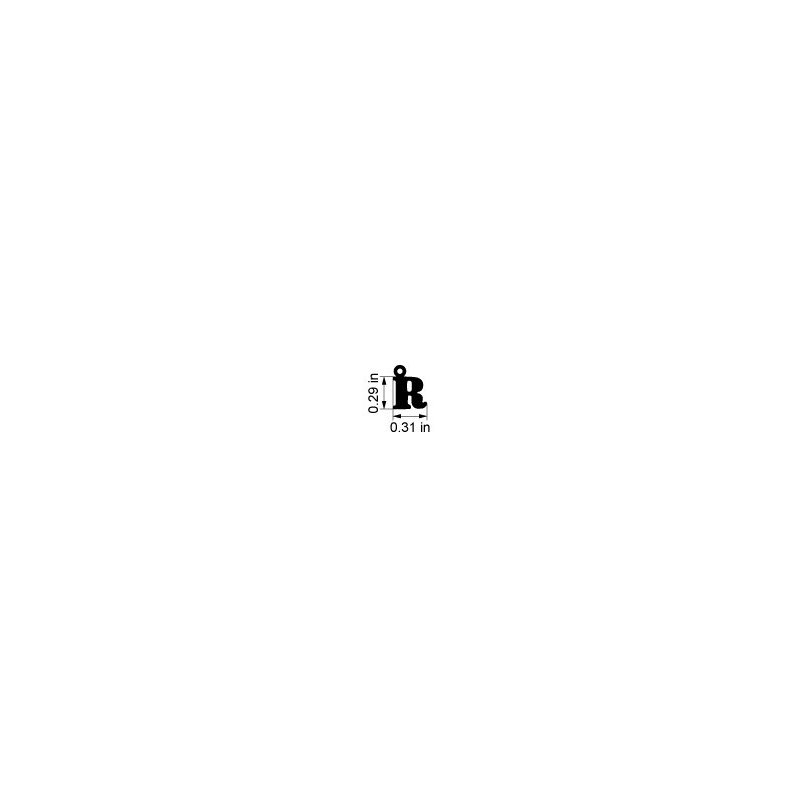 Dodo - Ciondolo Lettera R - Oro Rosa 9K