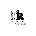 Dodo - Ciondolo Lettera R - Oro Rosa 9K