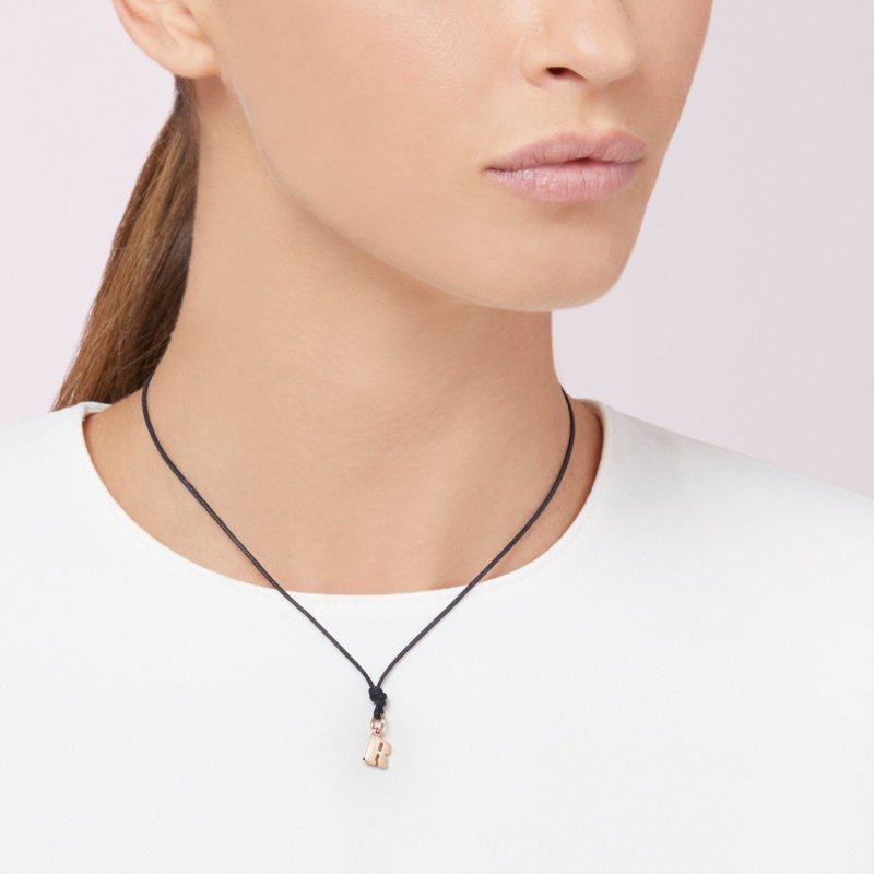 Dodo - Ciondolo Lettera R - Oro Rosa 9K